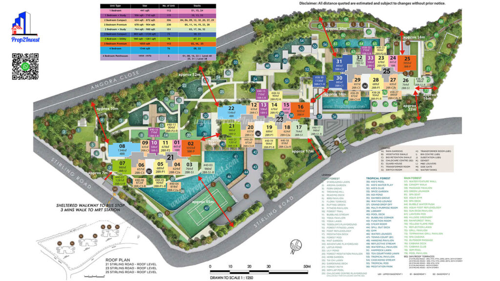 Stirling Residences -Site Plan & Facilities