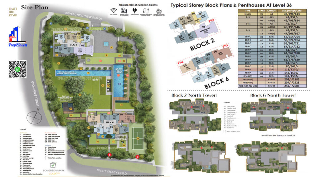 Irwell Hill Residences -SitePlan & Facilities